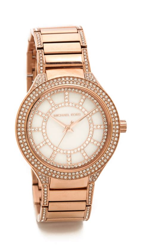 michael kors kerry pave gold watch|Kerry Pavé Rose Gold.